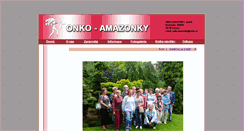 Desktop Screenshot of onko-amazonky.cz
